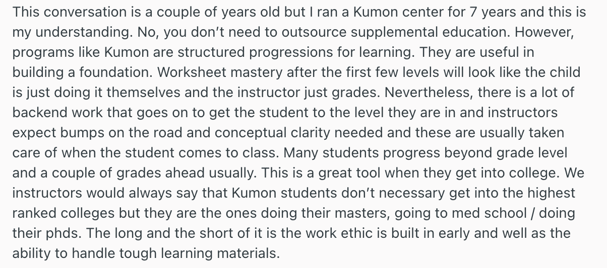Reasons to Choose Kumon Alternatives