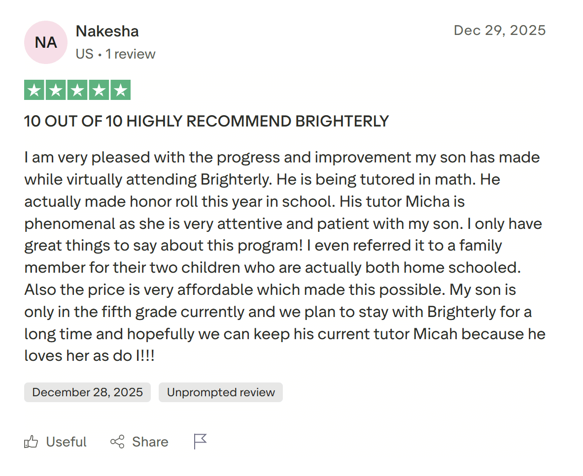 Brighterly: Features