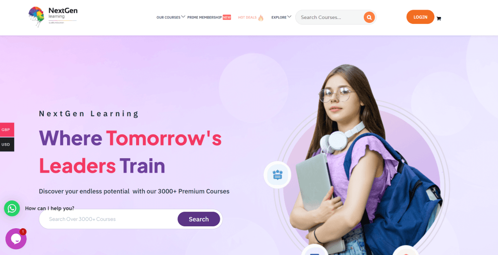 NextGen Learning platform for online classes