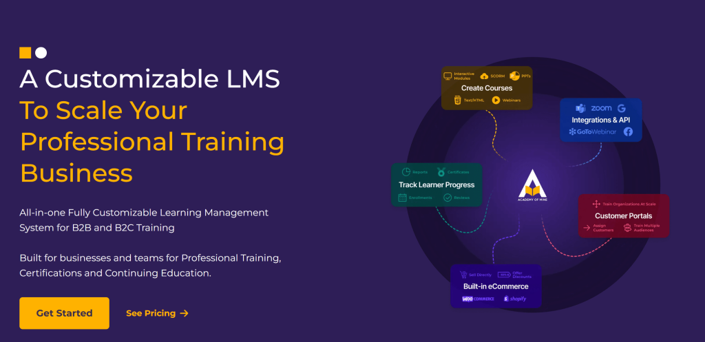 Academy of Mine online course platform