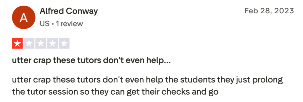 Varsity Tutors alternatives Reddit & Trustpilot reviews