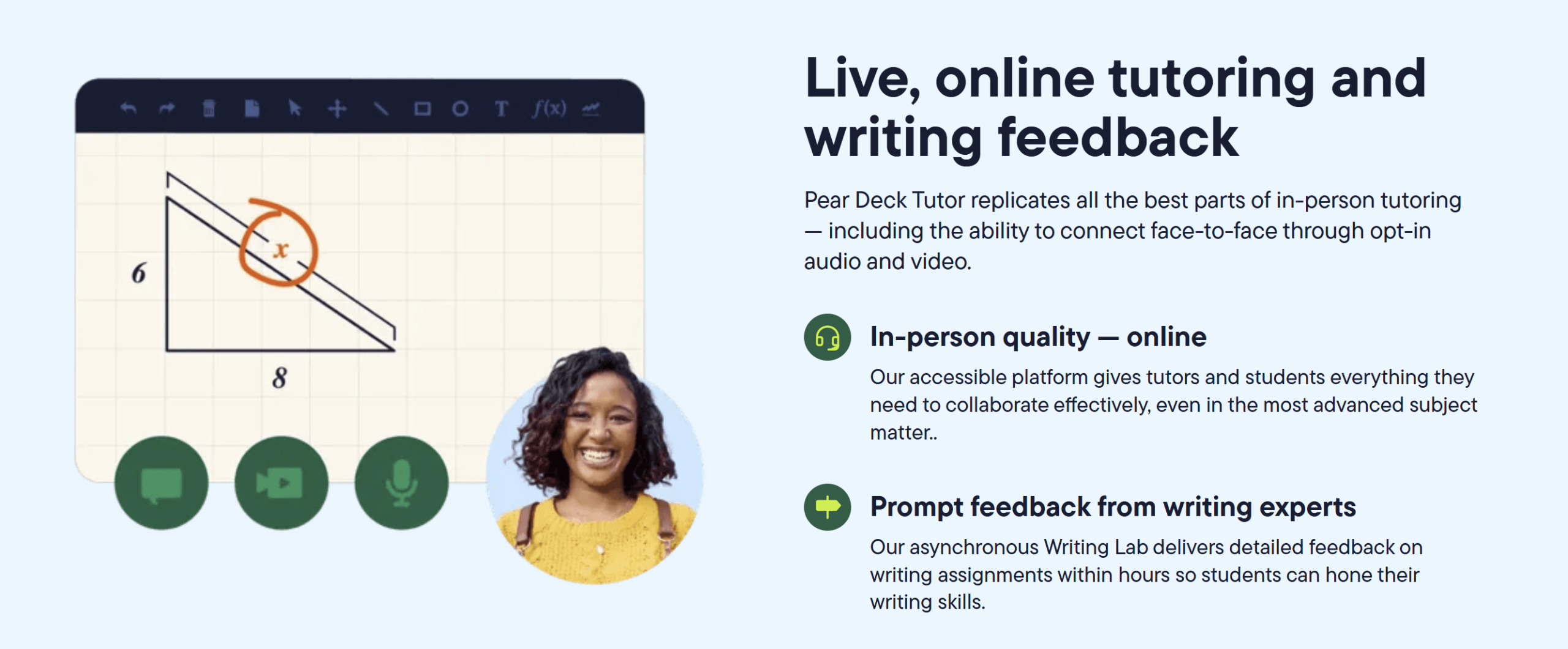 Pear Deck Tutor: Best for School Integration