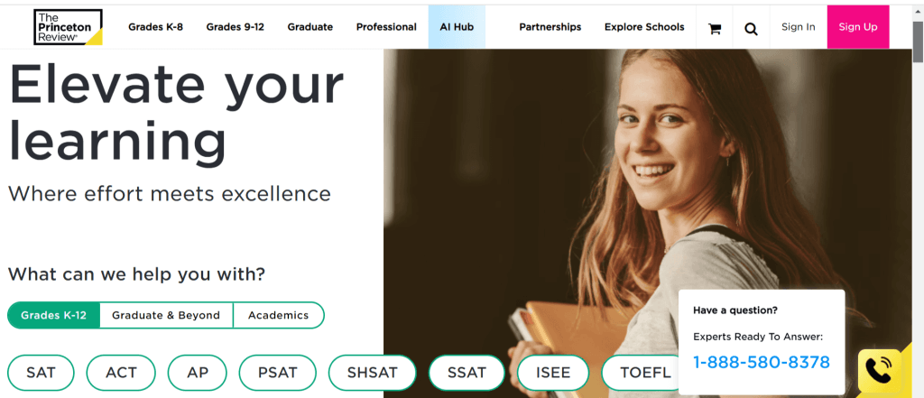 Princeton Review: Best for advanced exam prep