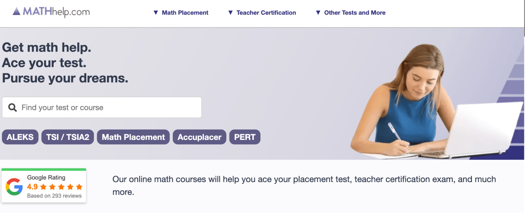 Khan Academy alternative #5: Mathhelp
