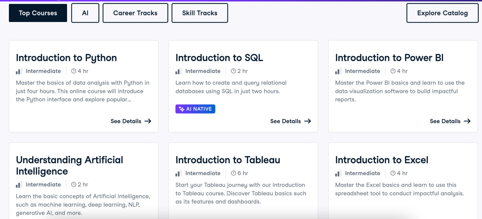 6. DataCamp — Best for Data Science and AI