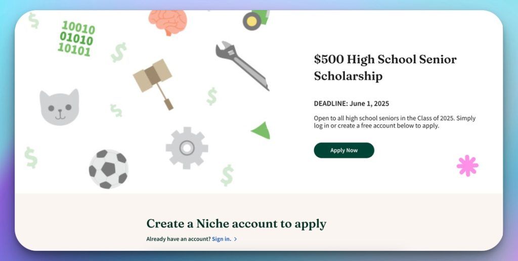 Niche $500 High School Senior Scholarship