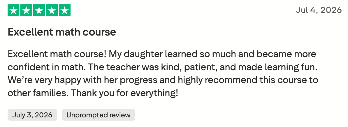 Brighterly Parent Reviews