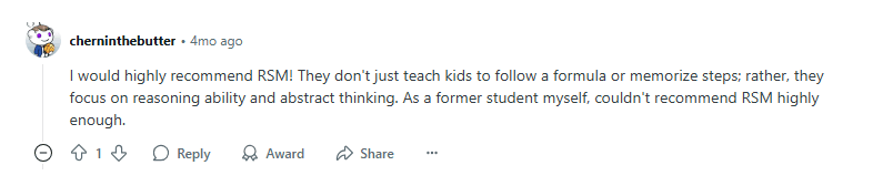 Russian School of Mathematics reviews