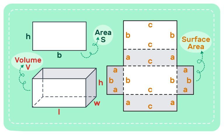 Area, Surface Area, and Volume Problems