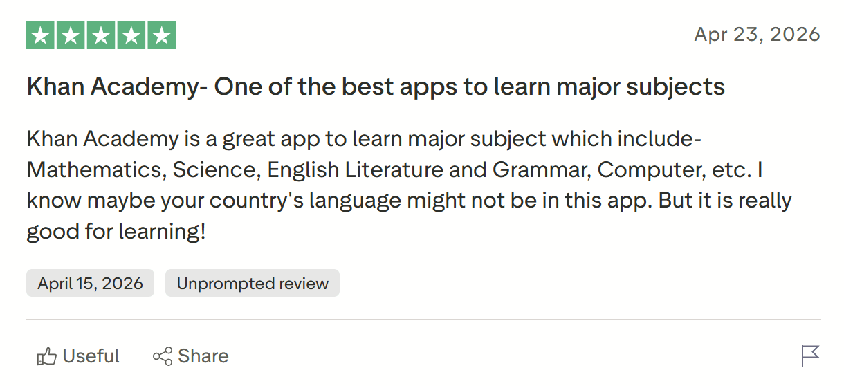 What Users Like About Khan Academy