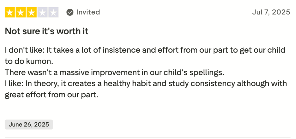 Kumon reviews
