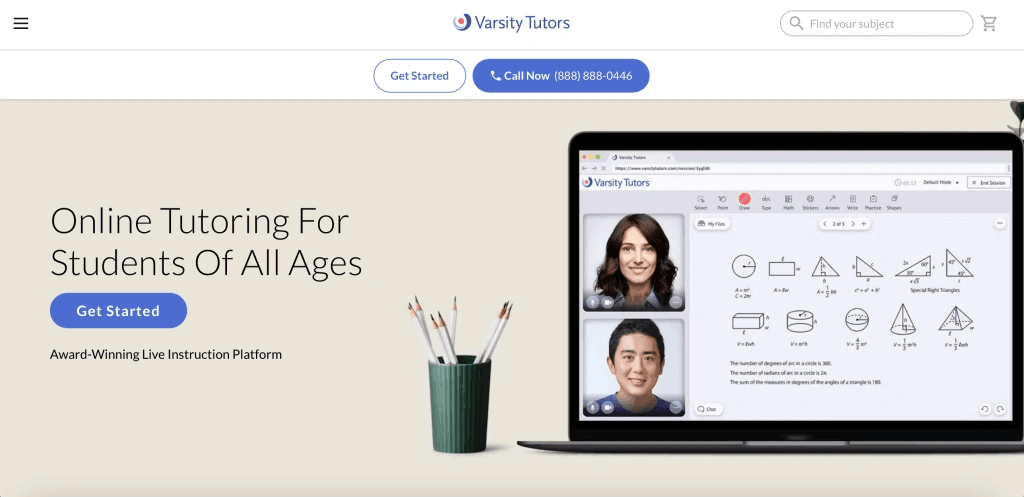 #11 Varsity Tutors homework website