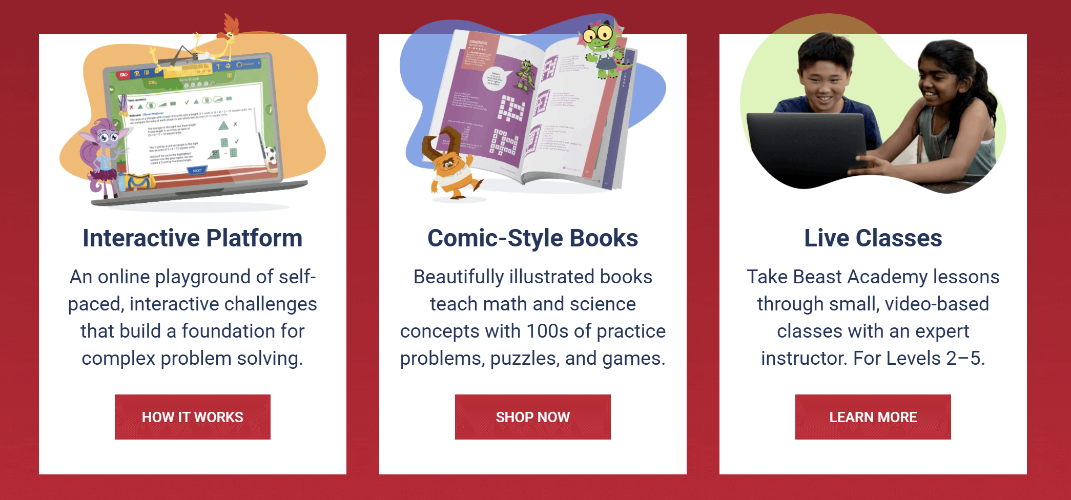 Beast Academy top math lessons online