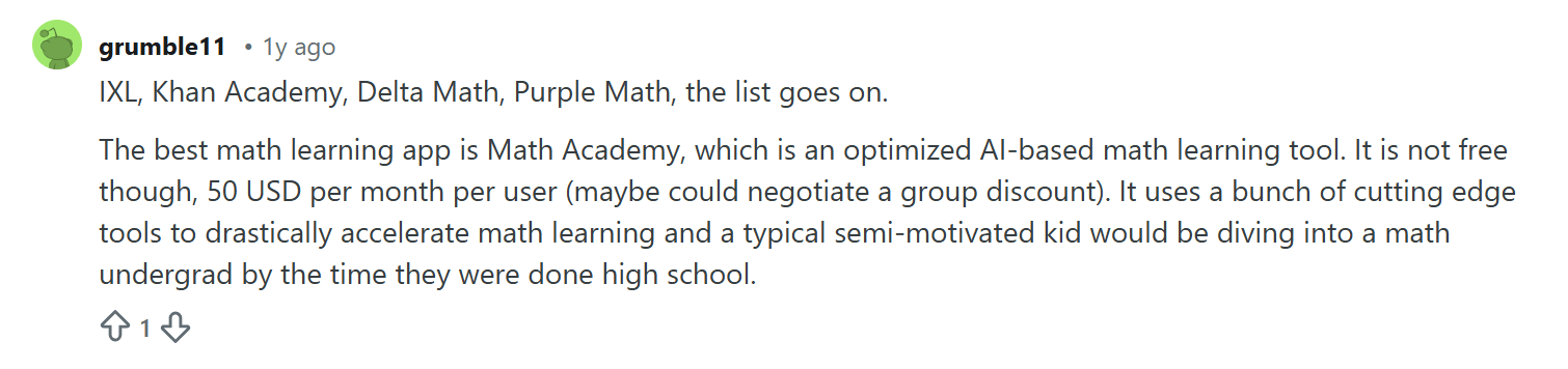 Which online math class is best for high school students?