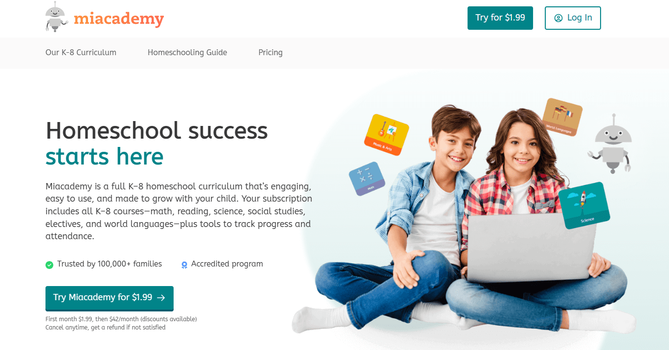 IXL Alternative #6: Miacademy