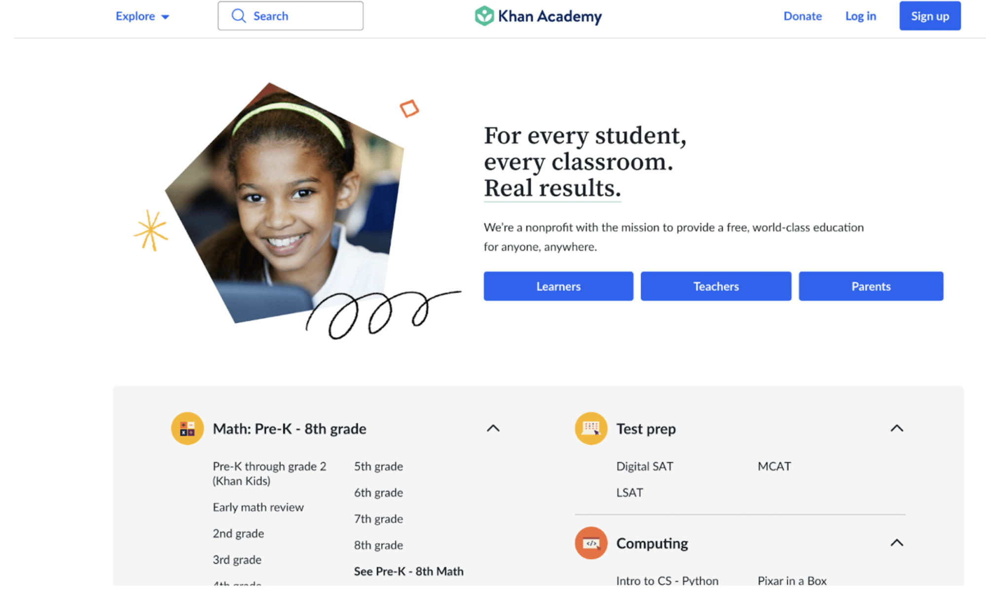 Free IXL alternative #8: Khan Academy