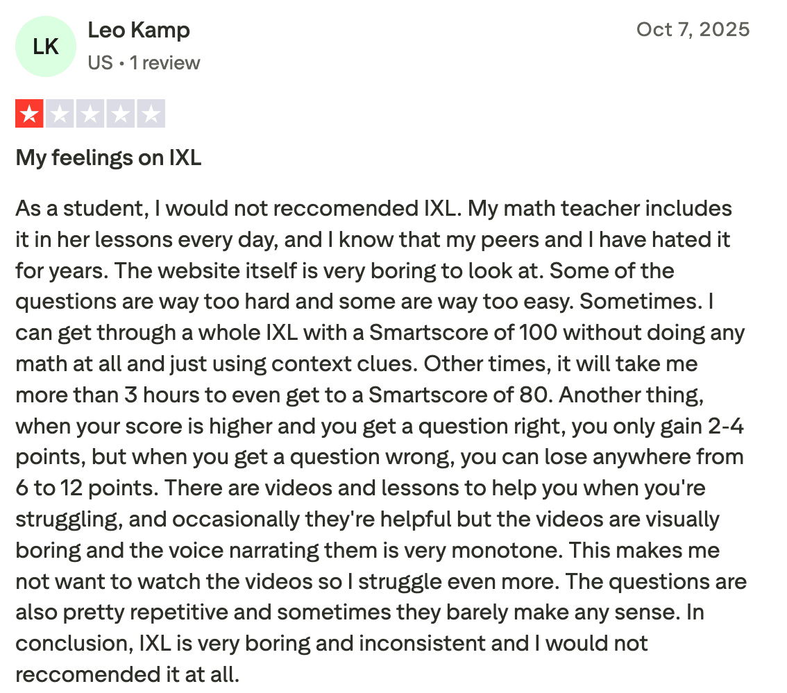 What are the reasons for considering IXL alternatives?