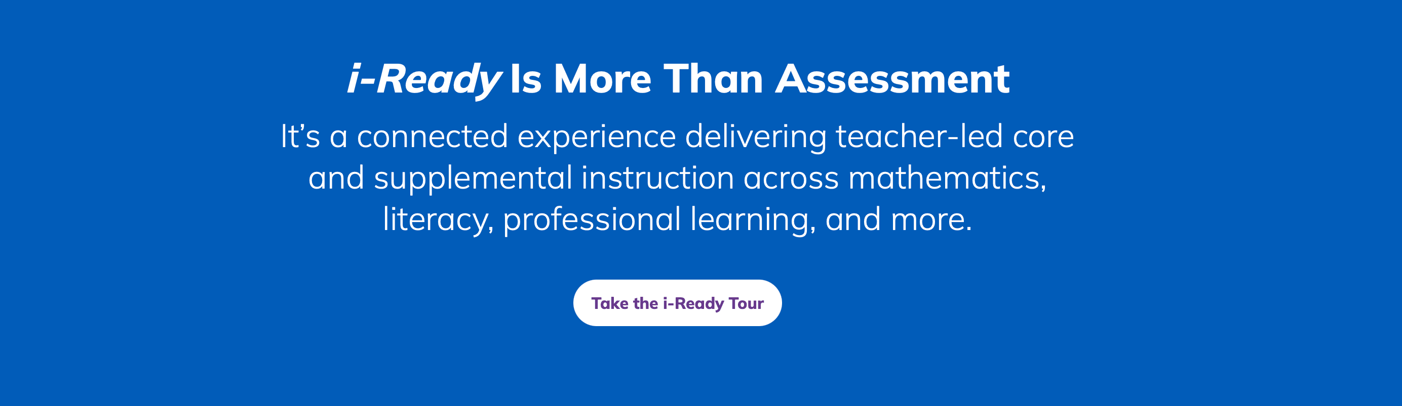 Why is iReady good? Key features