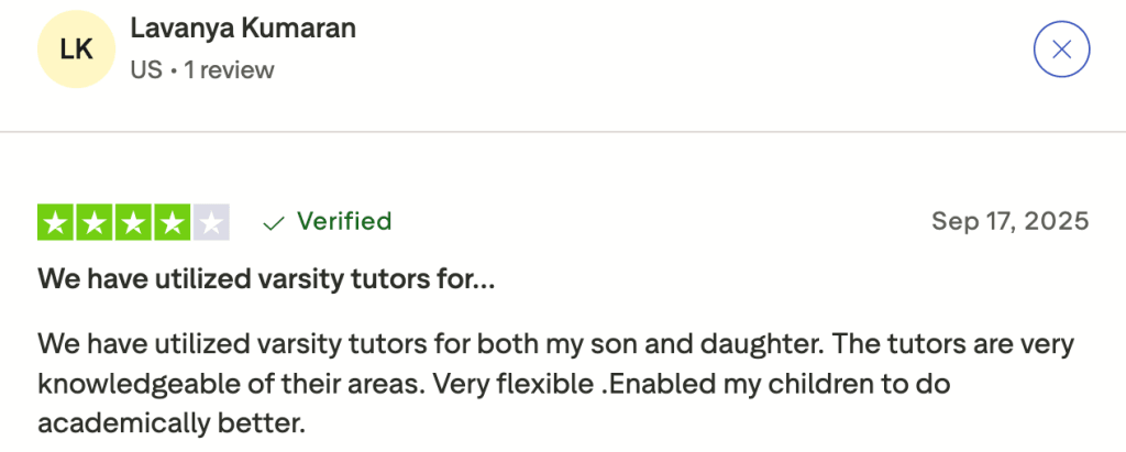 Reviews of Varsity Tutors