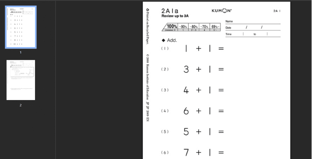 Kumon benefits