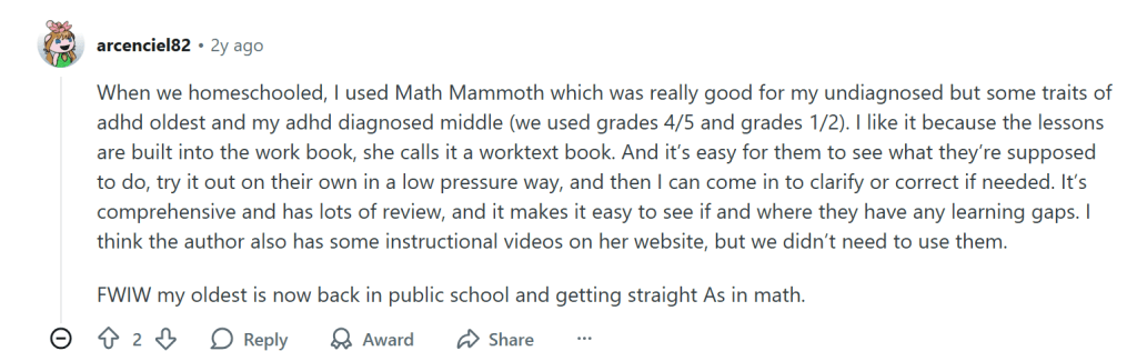 Best homeschool curriculum for ADHD: Reddit & Truspilot reviews by parents