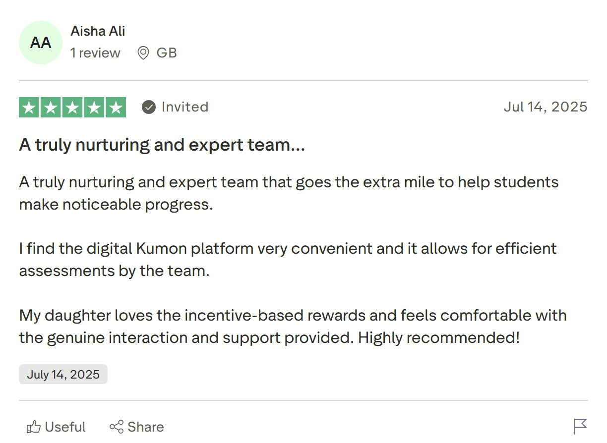 Kumon reviews: Is the interface easy to use?