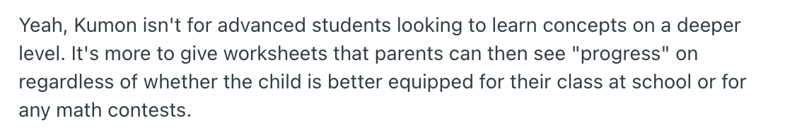 Common Complaints About Kumon