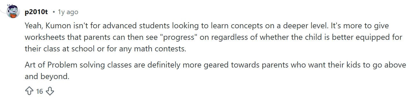 Common complaints about Kumon: