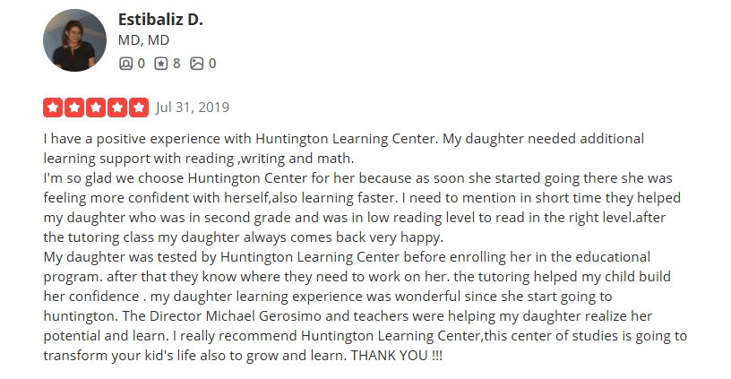 Alternative to Mathnasium #6: Huntington Learning Center