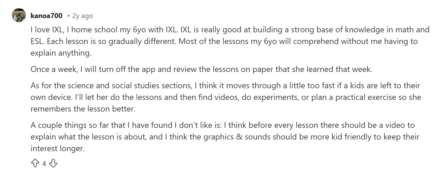 What users love about IXL: