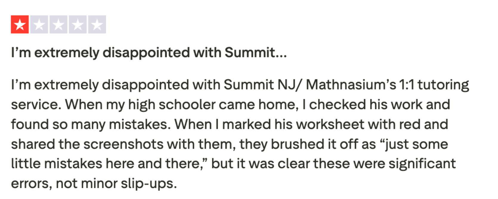 Mathnasium reviews from parents: Effectiveness