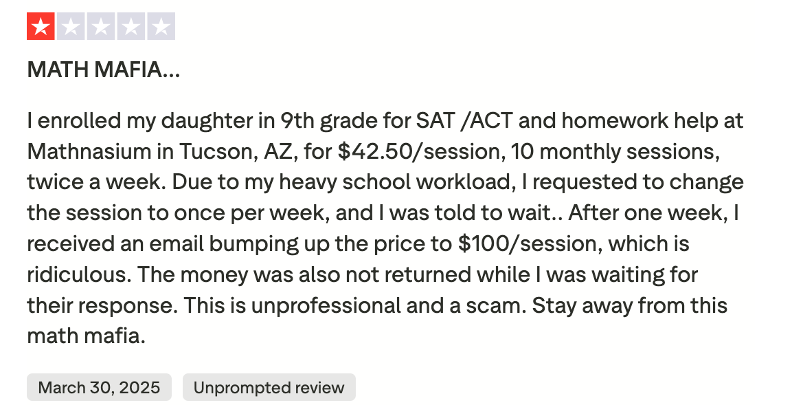 Does Mathnasium provide good value for money?