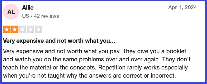 Common Mathnasium complaints