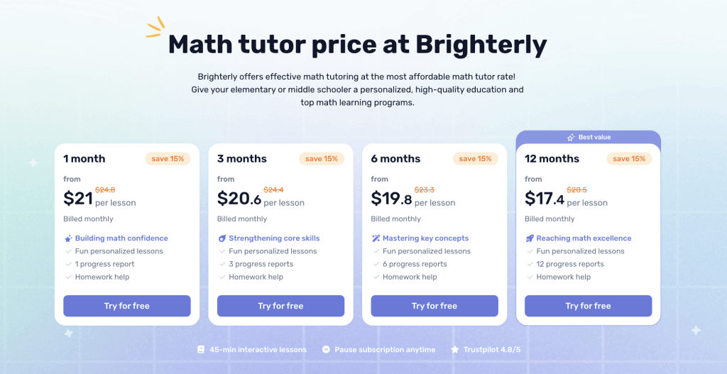 price brighterly