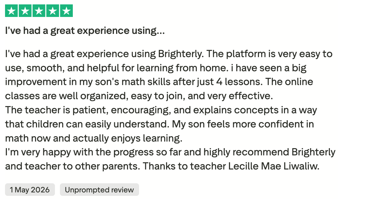 Brighterly Benefits: Users’ Reviews