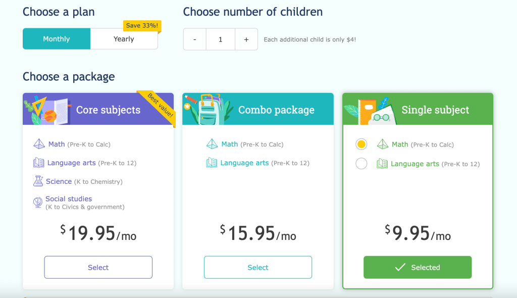 How much does IXL cost per month?