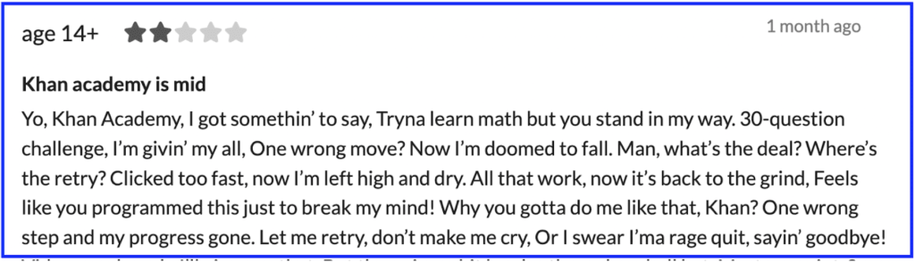 What are the disadvantages of using Khan Academy? 