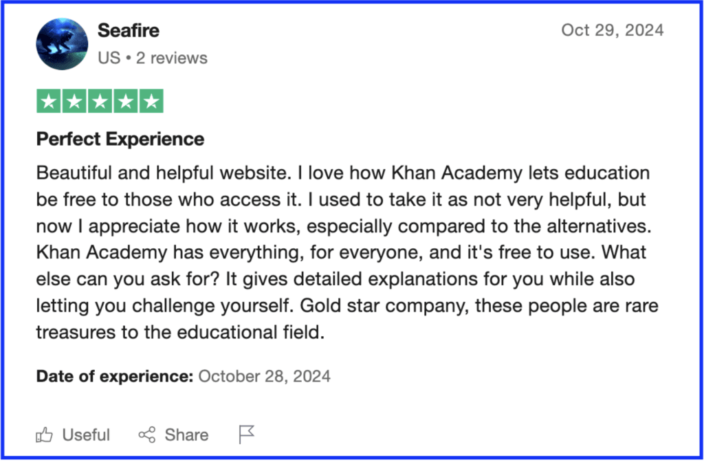 How does Khan Academy work? 