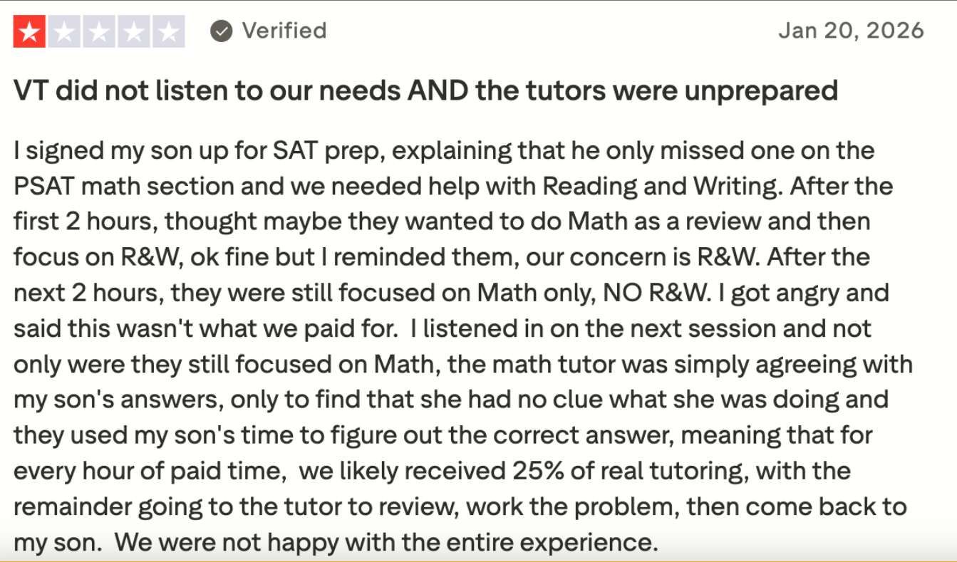 Measuring Varsity Tutors Impact on Learning: Effectiveness