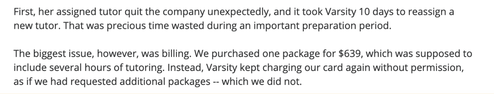 Payment and Cancellation Issues