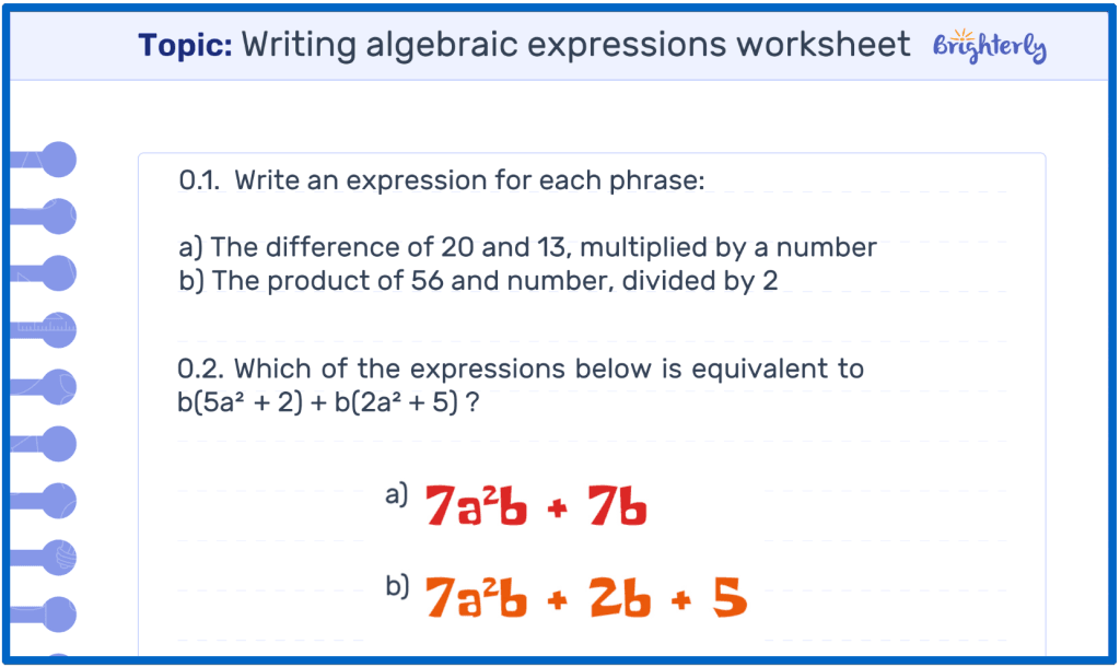 writing-algebraic-expressions-worksheet-1