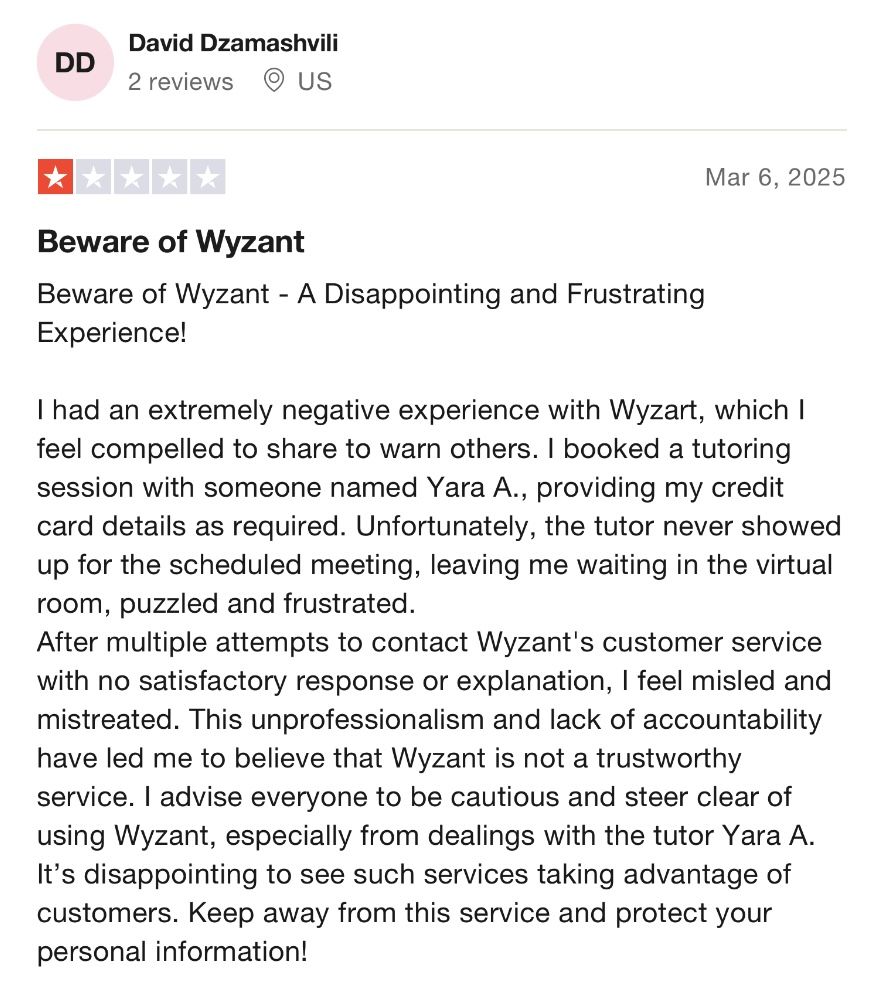 What are the disadvantages of using Wyzant? 