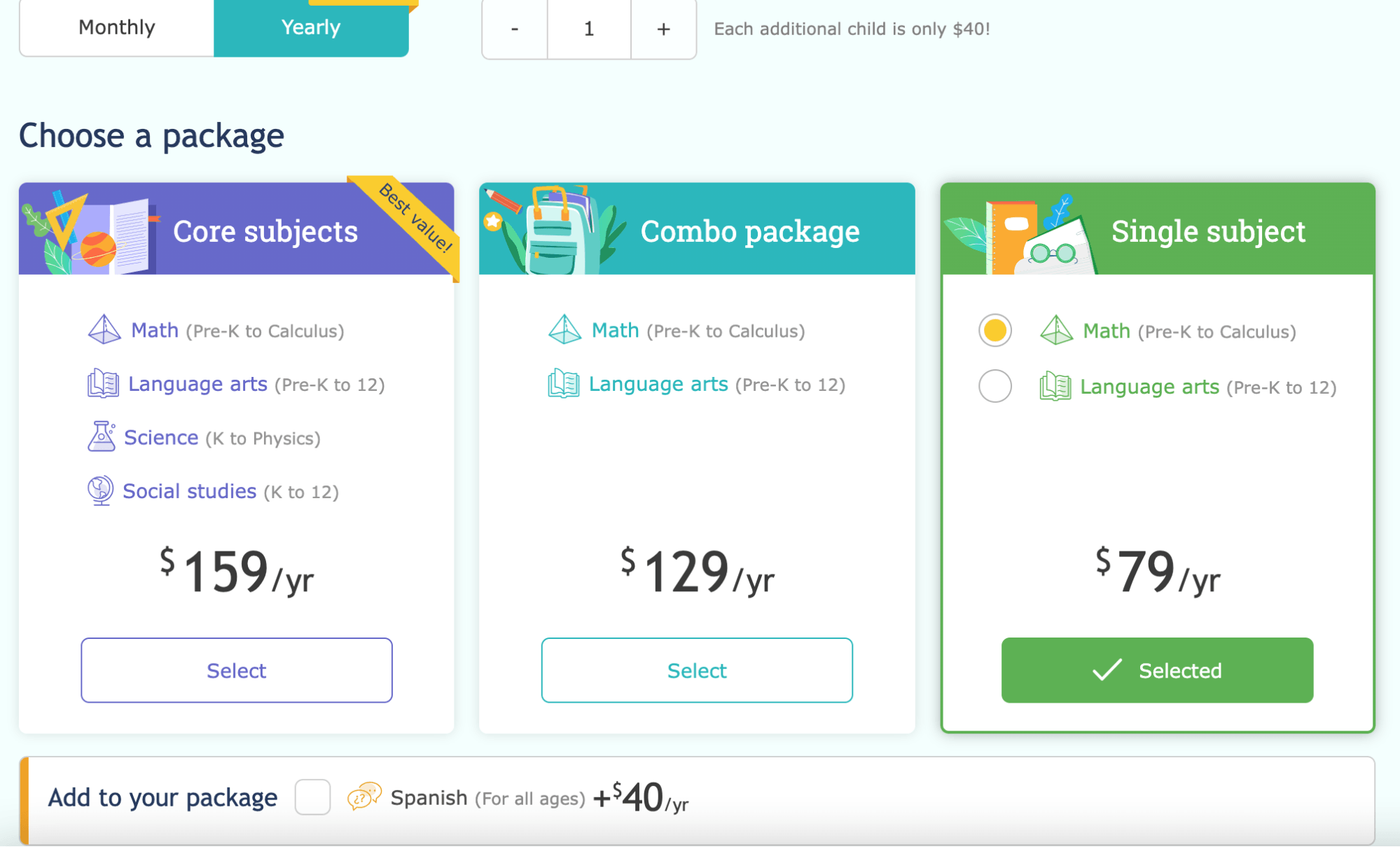 How much does IXL cost per year?