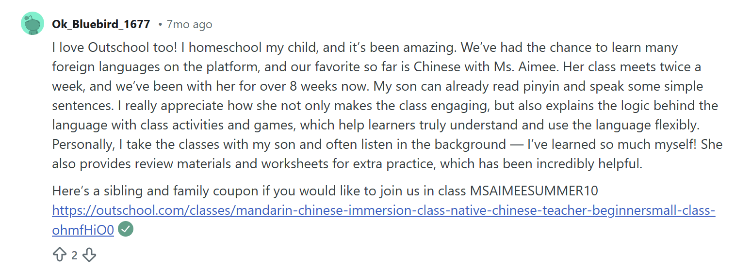 Outschool classes reviews: Platform’s effectiveness