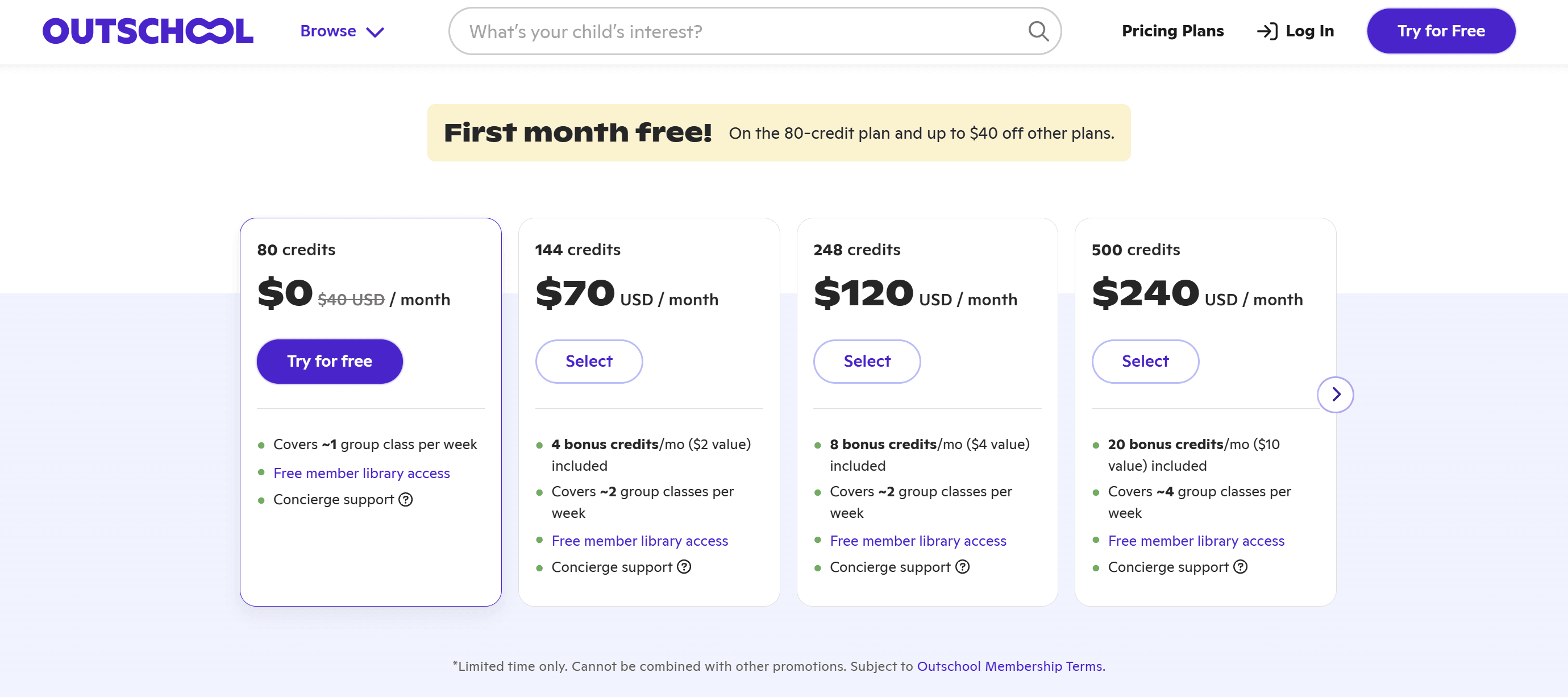 What are Outschool credits?