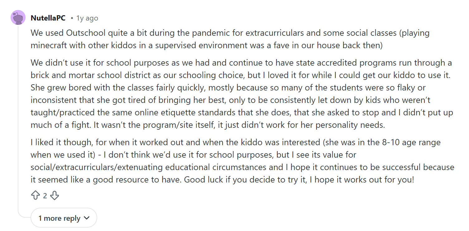 What users love about Outschool