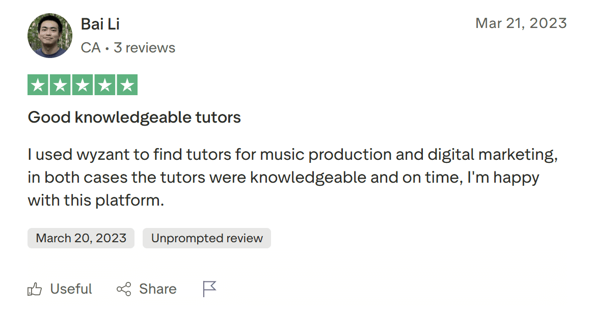 What are the pros and cons of using Wyzant?