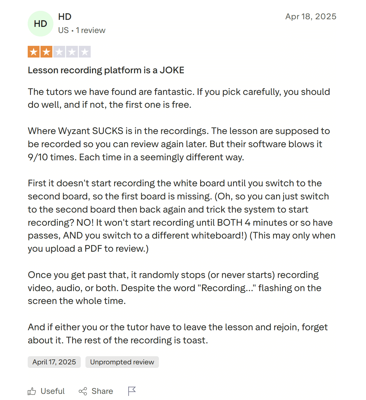 What are the pros and cons of using Wyzant?