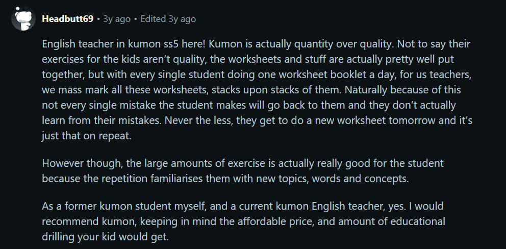 Kumon math and reading center reviews: What results to expect