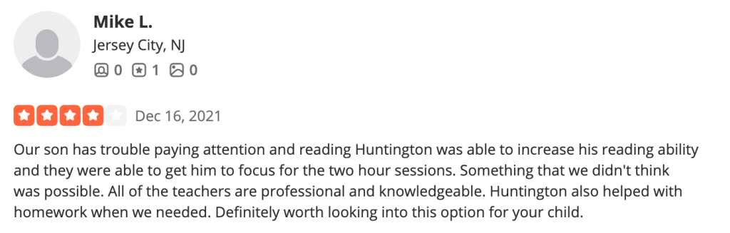 Huntington tutoring reviews: Learning methodologies